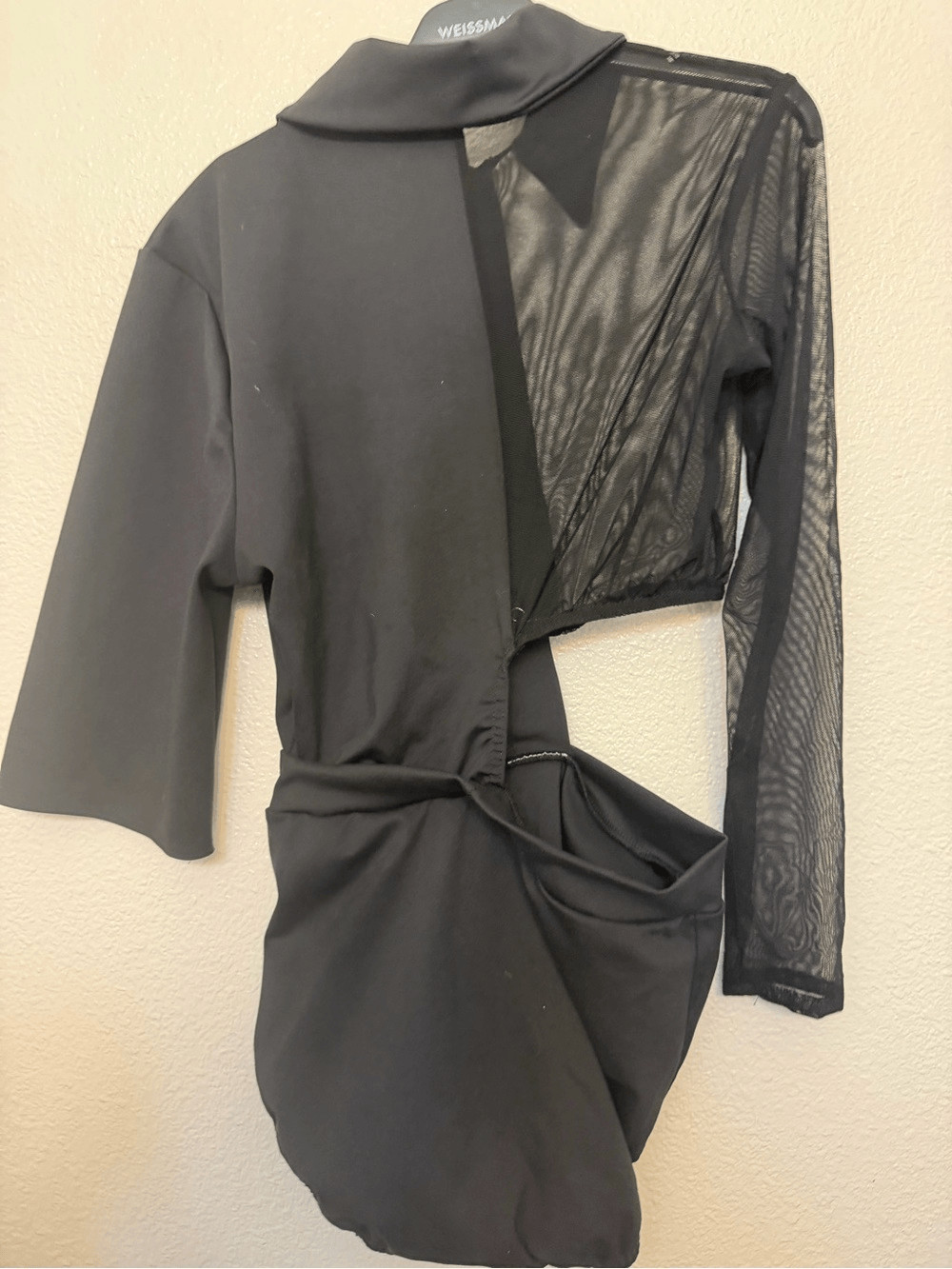 Kelle dance suit costume black TRENDSETTER LEOTARD 5418 MA-Medium adult