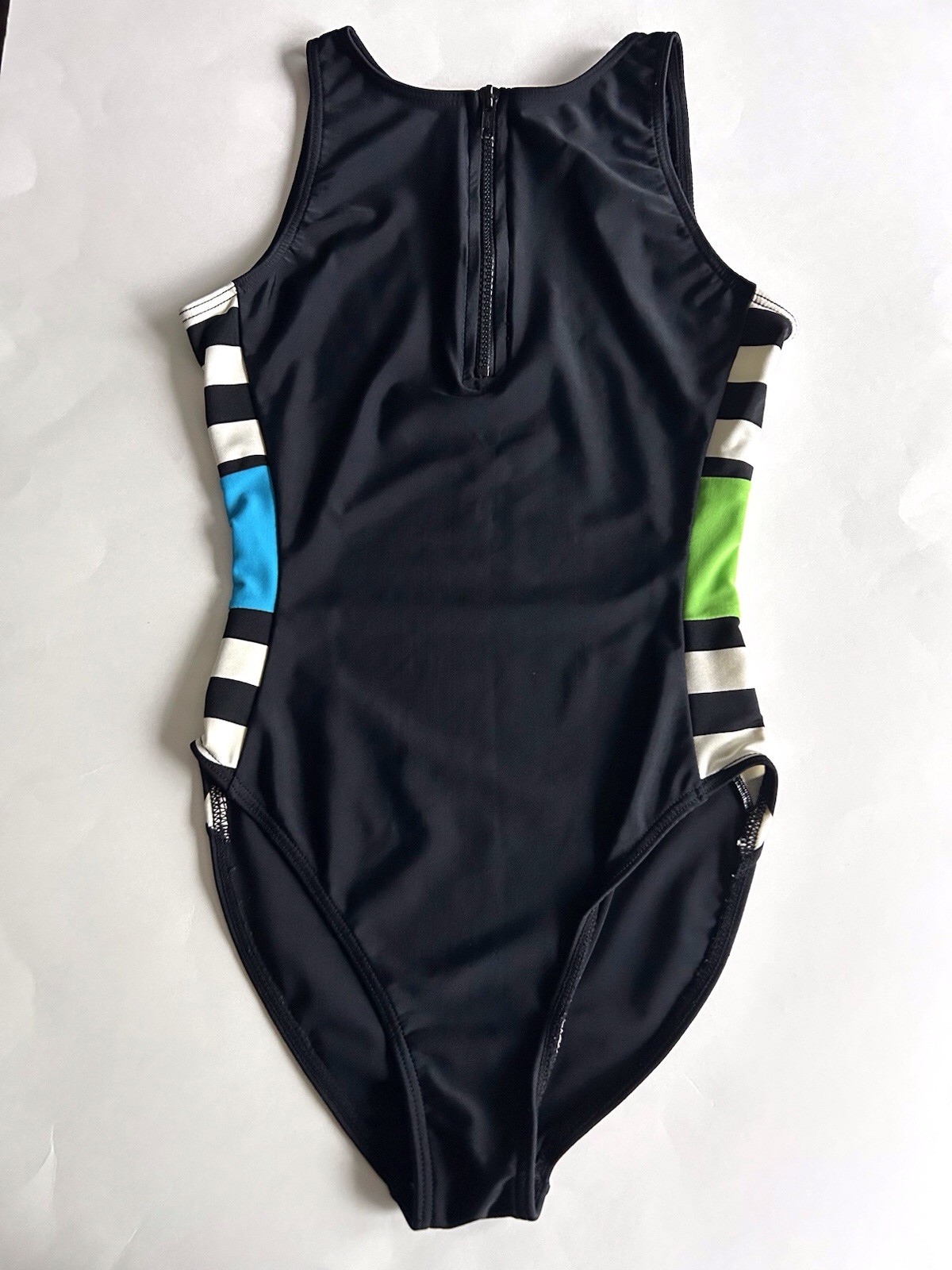 Vintage Marika 80/90’s Black Leotard High Leg Size Small Adult Bodysuit Nylon