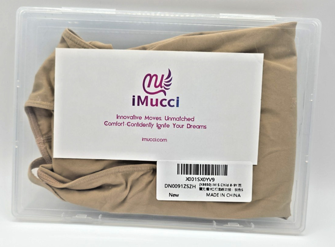 iMucci Professional Leotards for Girls Nude Leotard Small, Child-nude