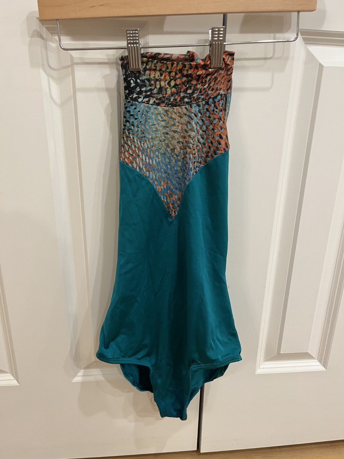 Emerald Green Halter Women’s Leotard Size S | Custom Made