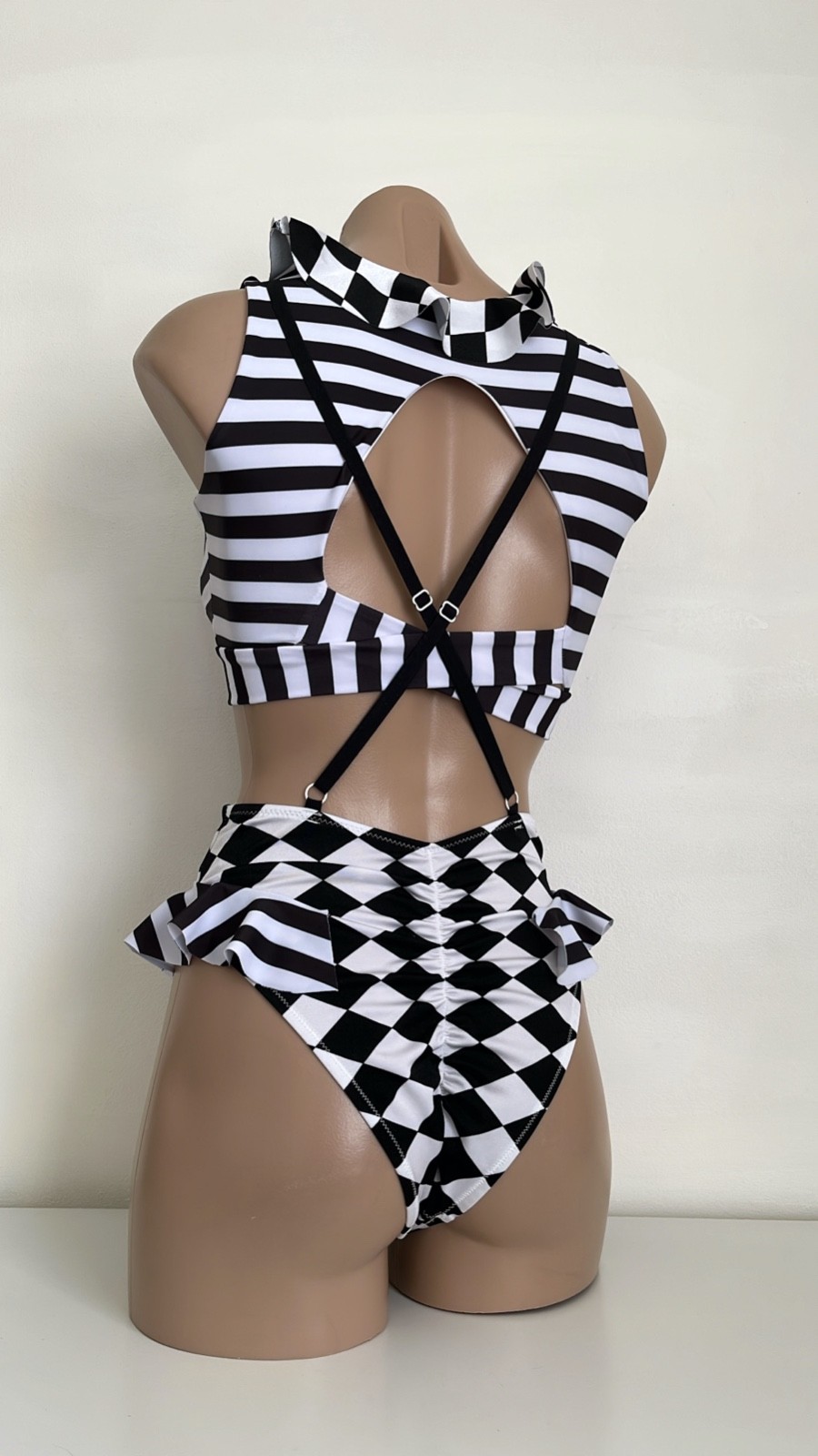 Schminke 🎪 Harlequin pleasure suit circus dance pole-wear spandex festival