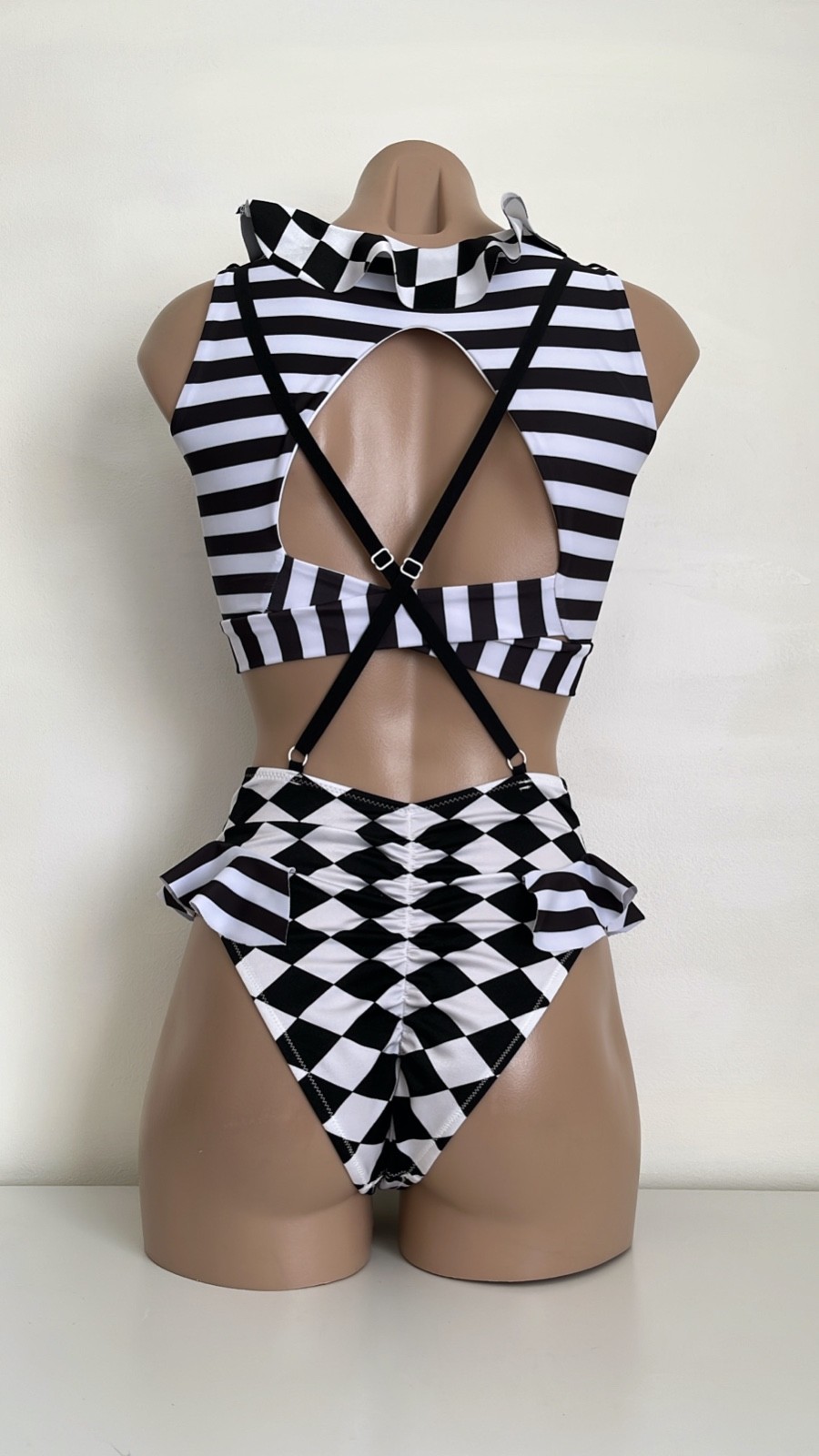 Schminke 🎪 Harlequin pleasure suit circus dance pole-wear spandex festival