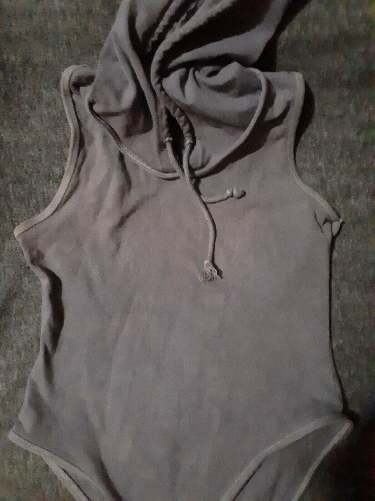 Black Stripe Hood Leotard Small Medium Y2K 4 Options Select 1