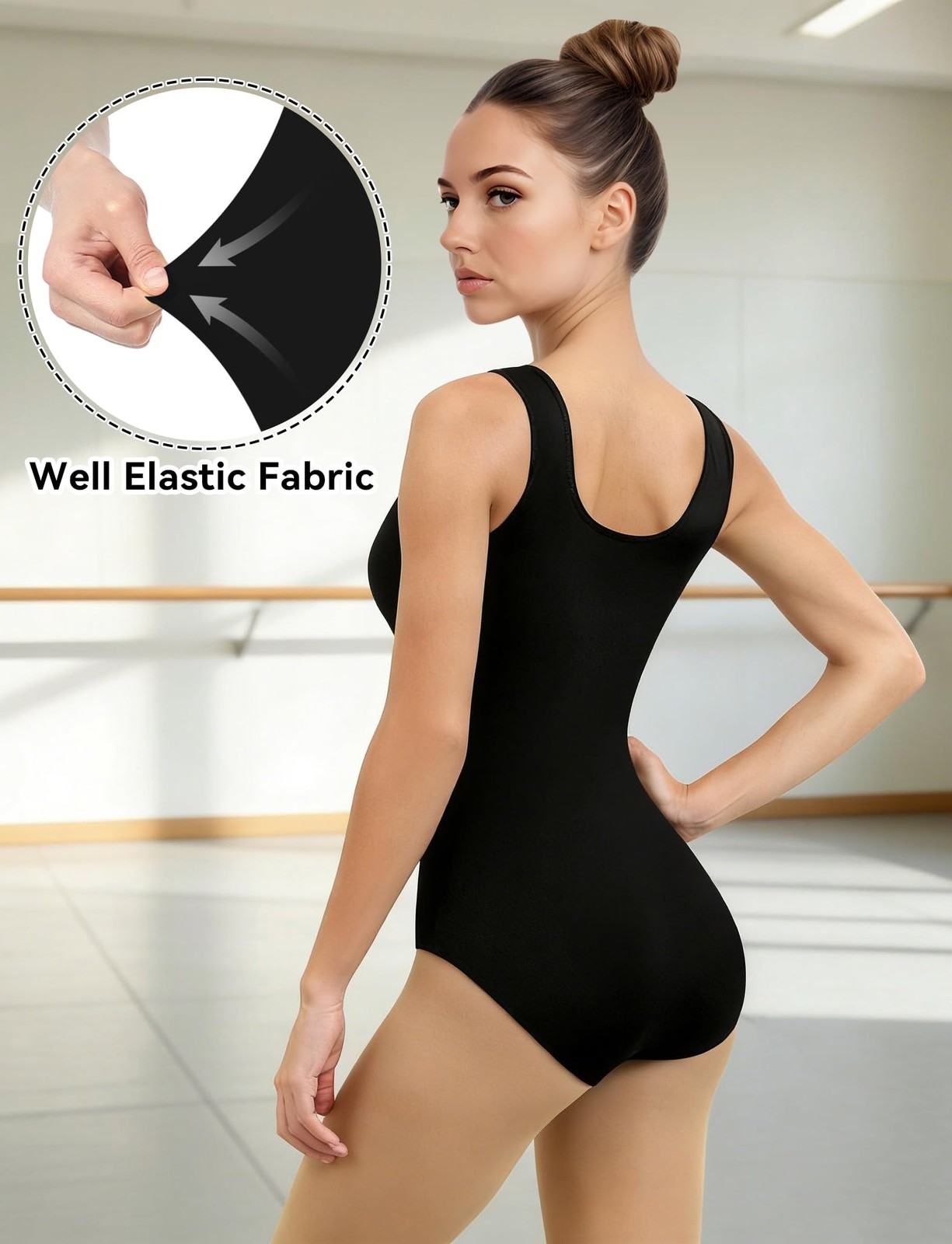 Womens Tank Leotards Dance Ballet Adult Gymnastics Activewear Bodysuit