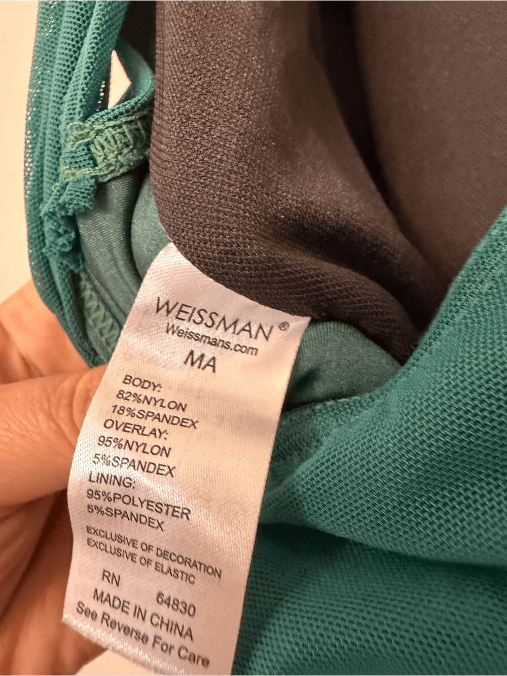 Weissman dance costume dark green Lyrical The Leaving Song 13083 MA-Medium adult