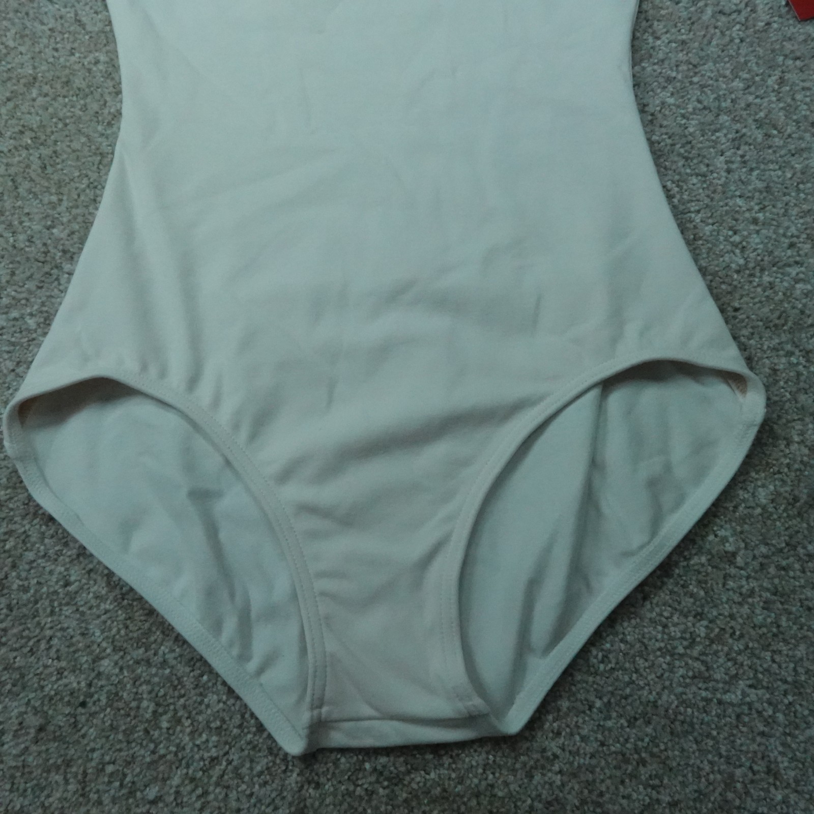 Capezio Leotard Womens Medium White Short Sleeve Ballet Dancewear