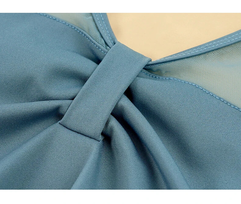 Ballet Leotards for Women Adult V-neck Dance Leotards Nylon Mesh Backless