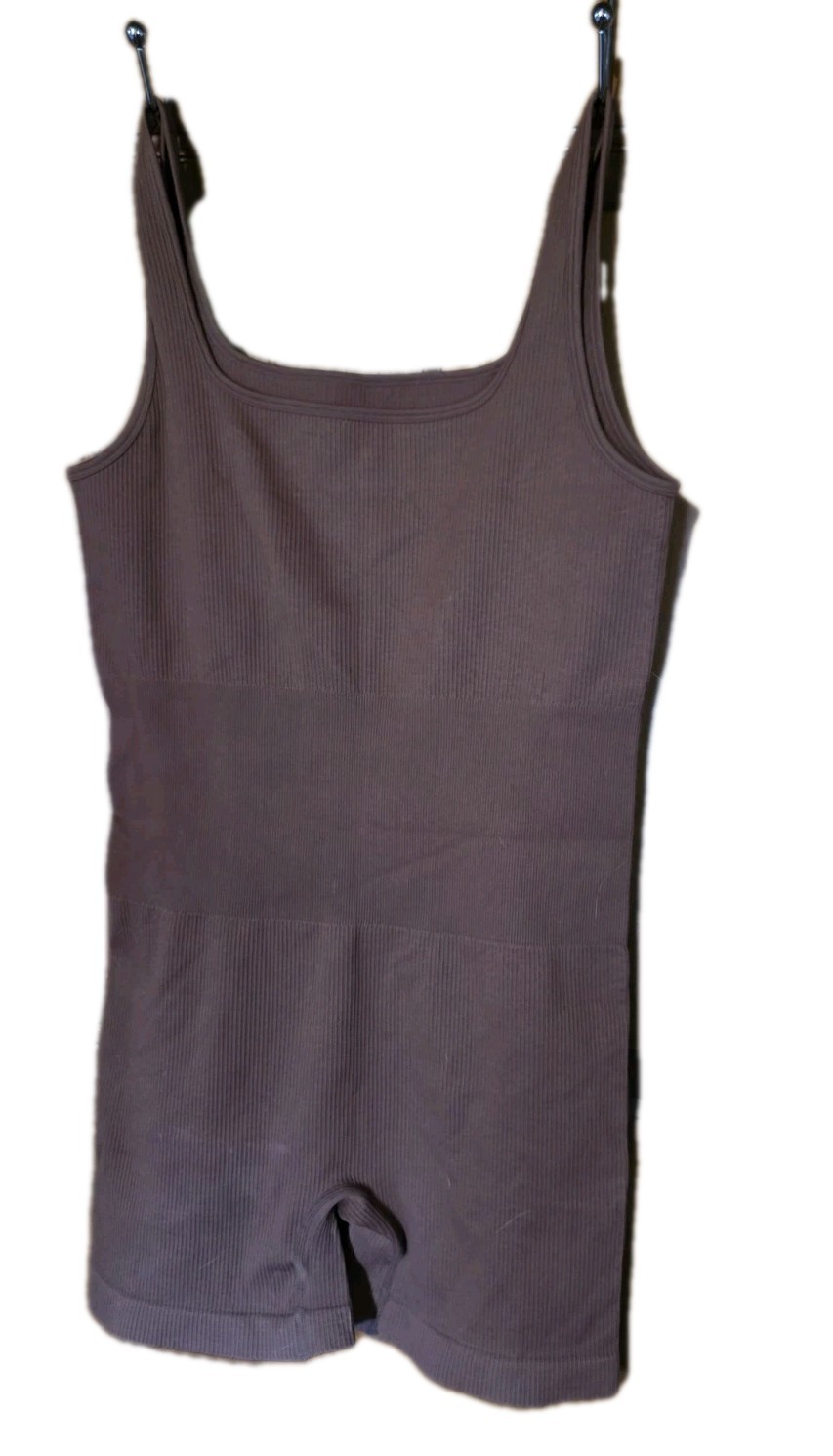 OQQ Brown Sleeveless Unitard Xl
