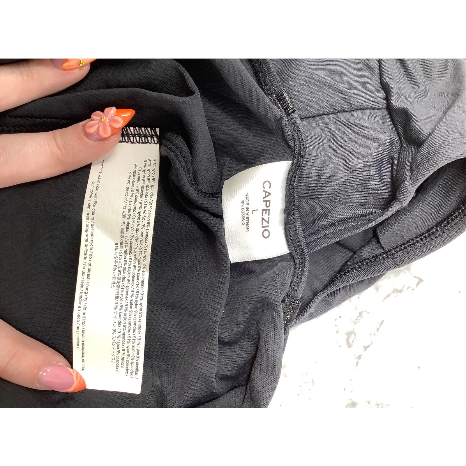 Capezio Large Black Camisole Clear Adjustable Straps Balletcore Leotard OS13-27