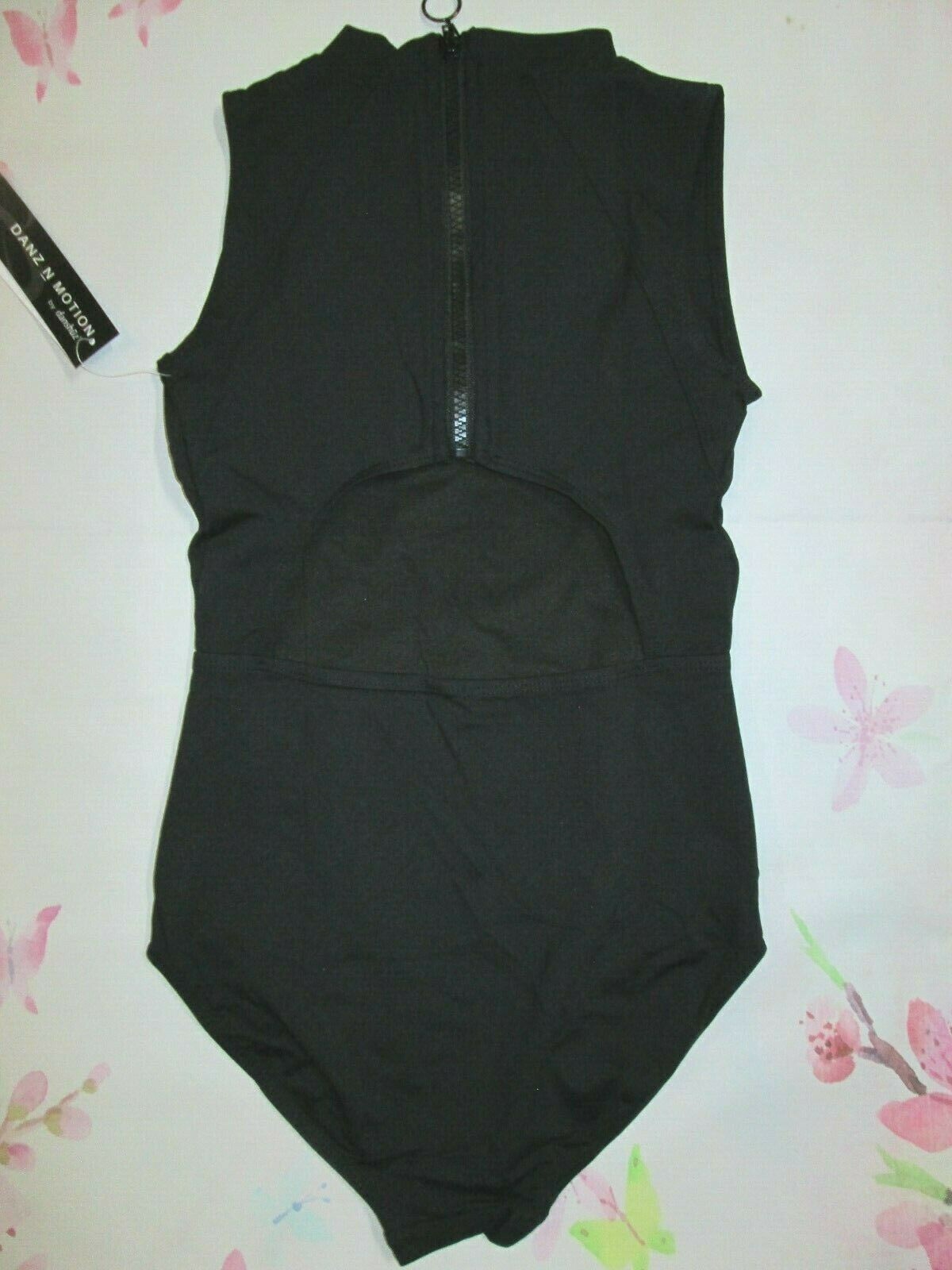 Leotard New DanzNMotion Size XL Women’s Black Dance Ballet Gymnastics