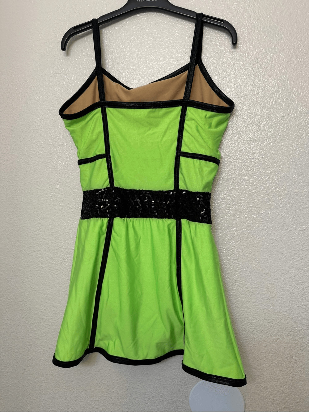 A wish come true dance costume dress neon green 22931 Do It Like That MA adult