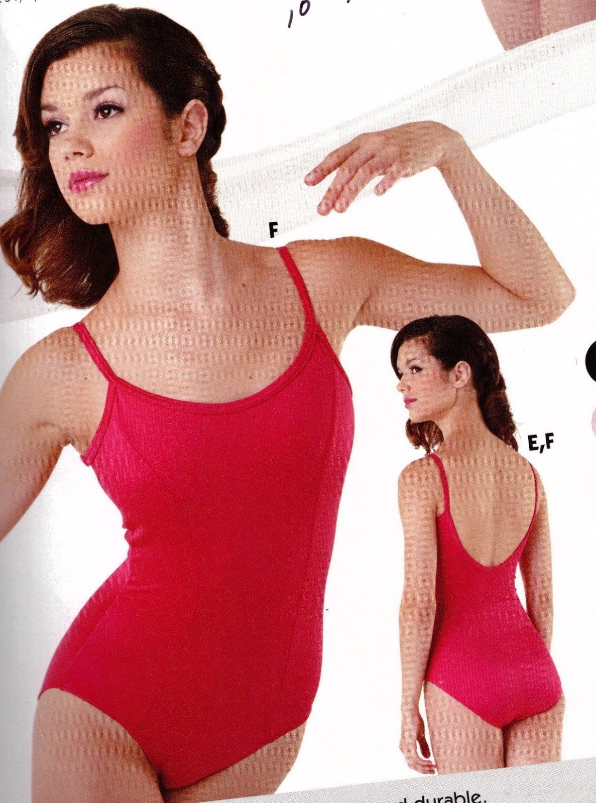 Camisole leotard Princess seam ch/ladies sizes colors w/ front lining ch/ladies