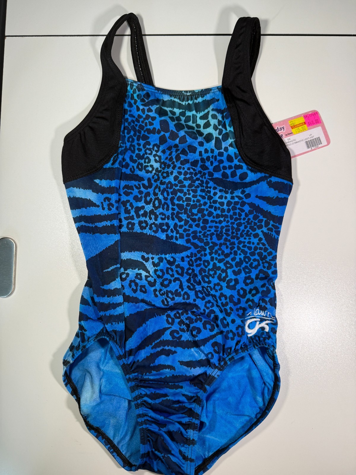 Shawn GK Ladies Blue/Black Tank Gymnastics Leotard Size LA
