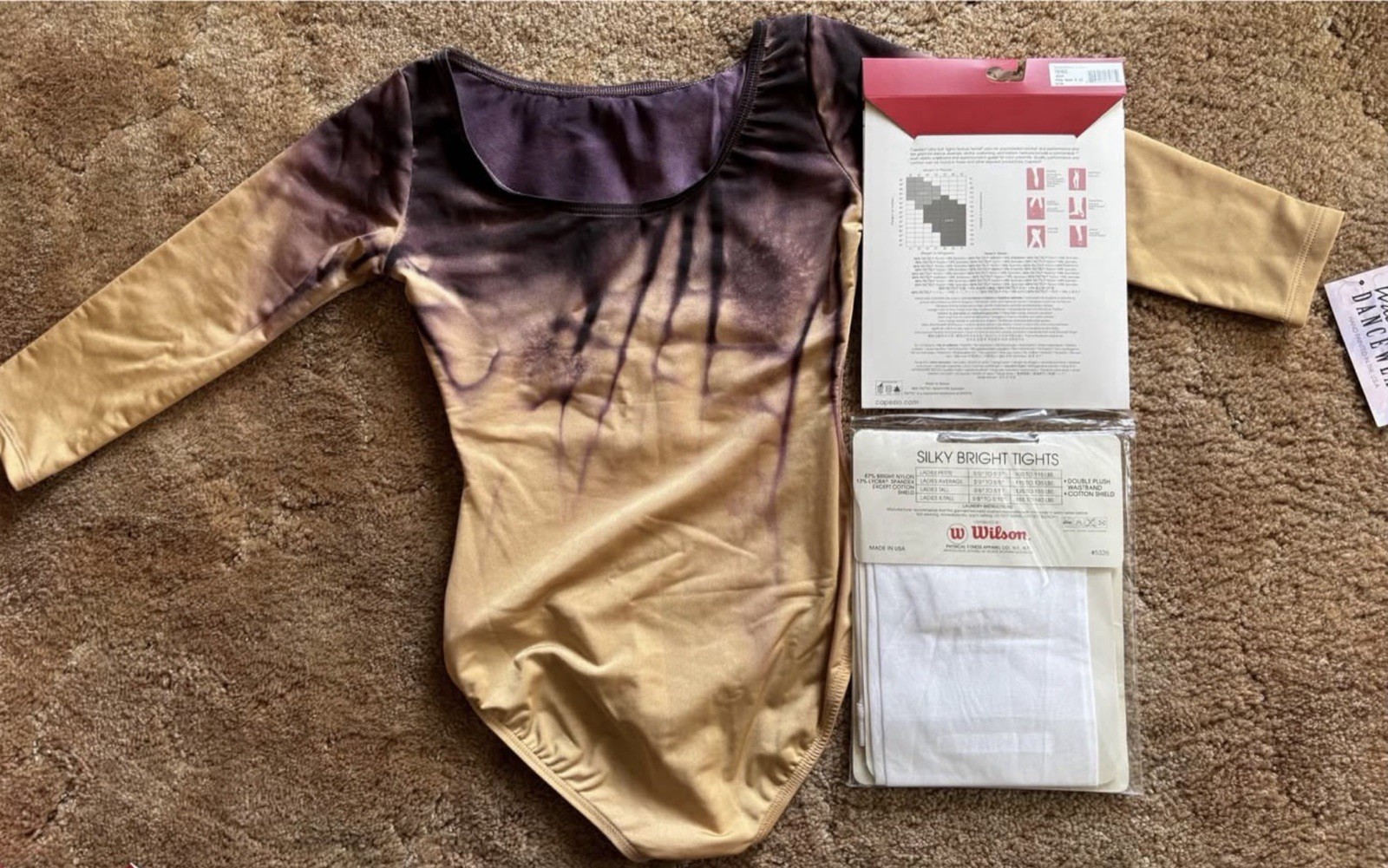 Petite Leotard And Three Sets Of Tights