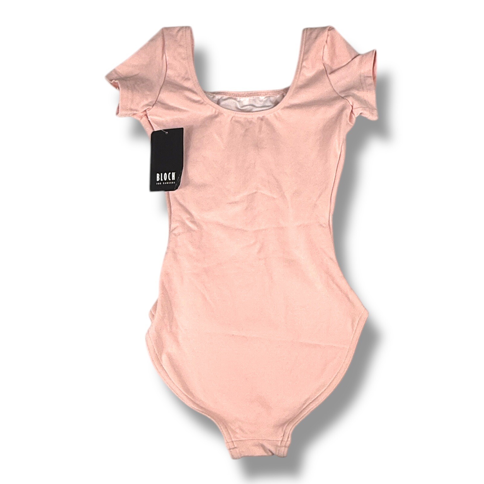Bloch Dance Women’s Cavalier Short Sleeve Leotard Light Pink Size Petite NWT