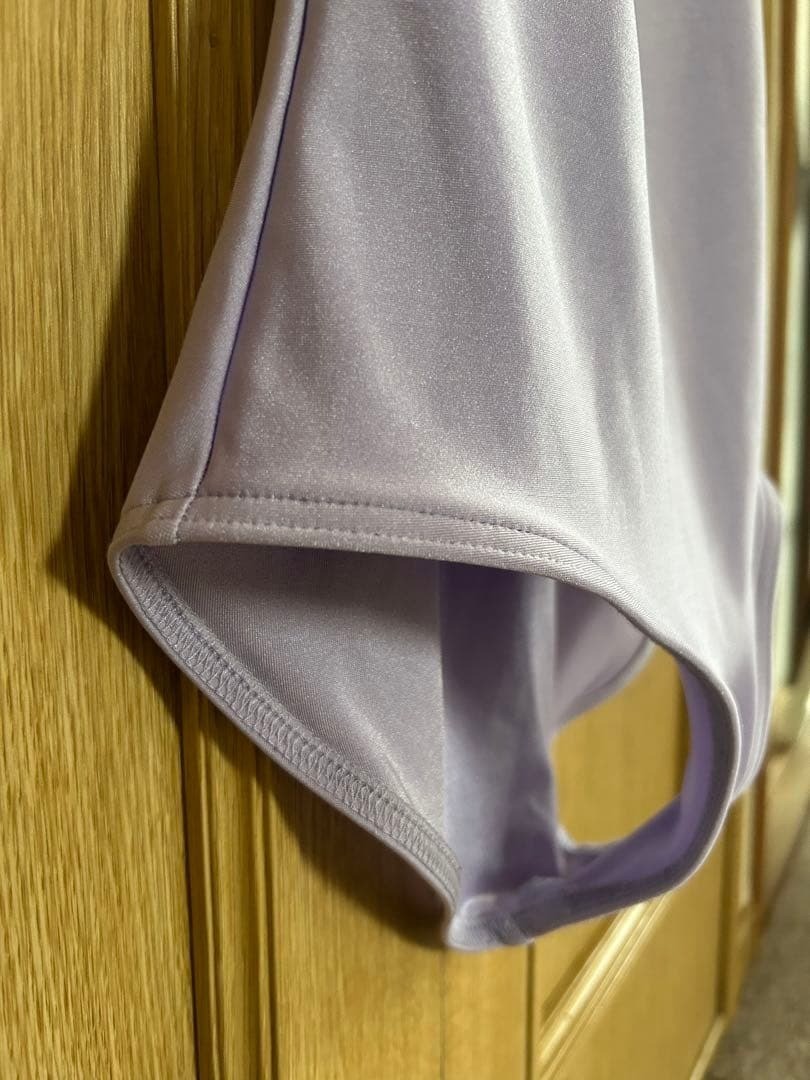 YUMIKO Leotard SL Light Purple Velvet Trim Made in Spain Rare