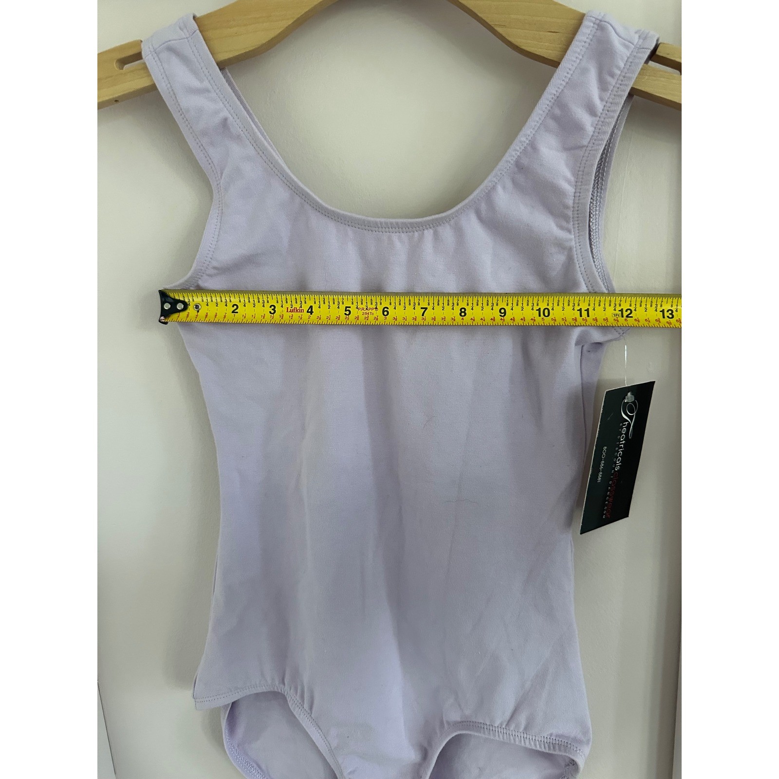 Theatricals Lavender Cotton Blend Sleeveless Dance Leotard Women Size Medium NWT