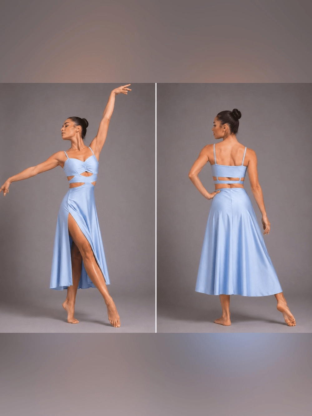 Kelle dance solo lyrical costume light blue CLOSER TO FINE 8434 XLA-Extra adult