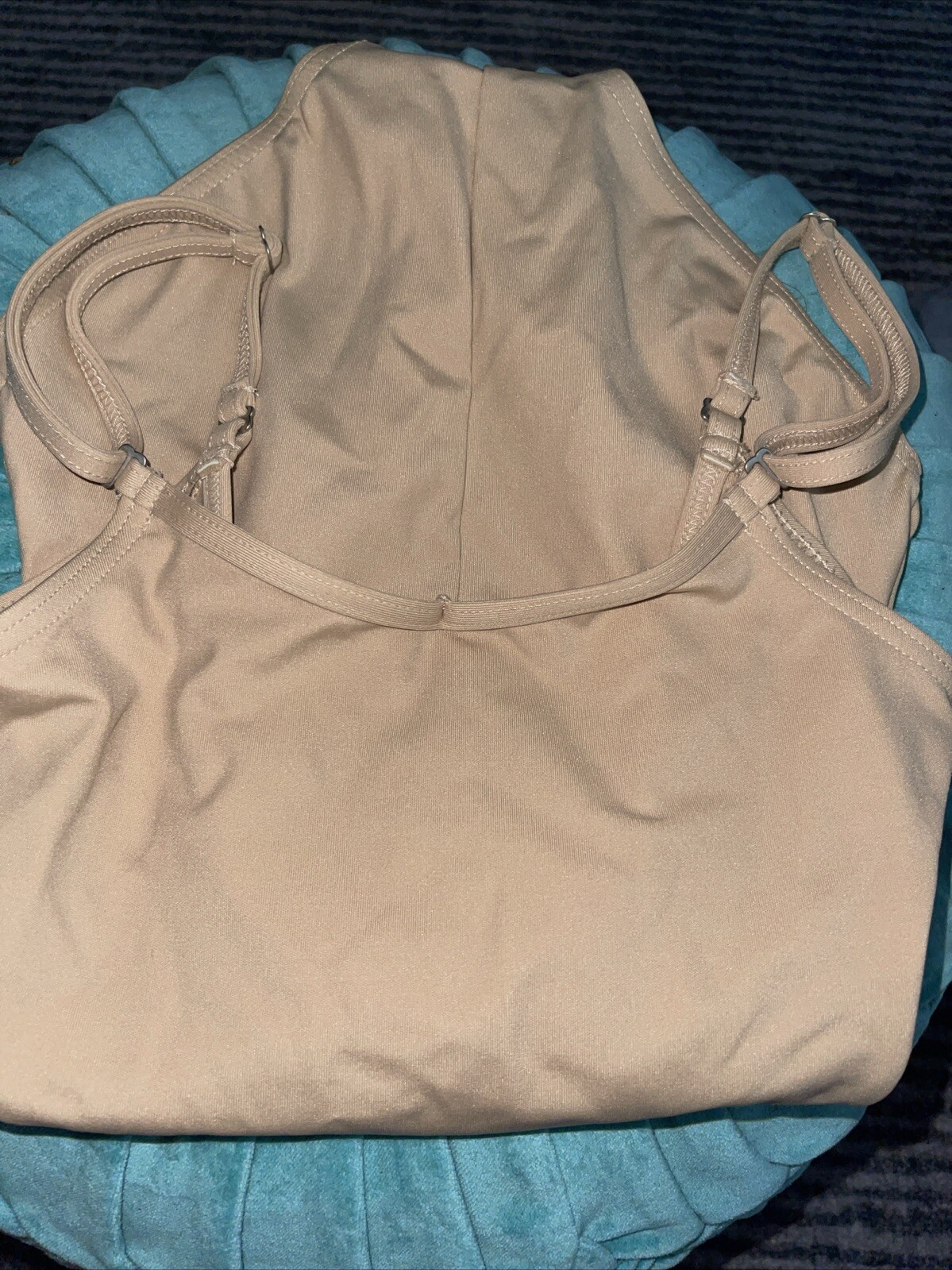 Capezio Leotard Women’s Extra Small (XS) Nude Camisole Adjustable Straps New