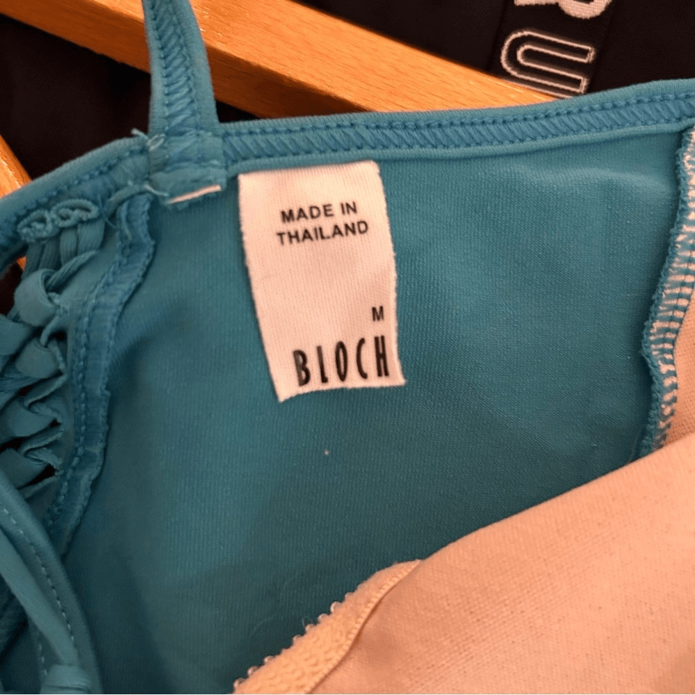 Bloch M Blue Ballet Lyrical Contemporary Jazz Modern Dance Leotard Feminine