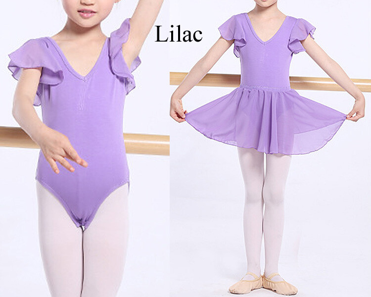 AU STOCK GIRLS to ADULTS 2 PCS SET DANCE BALLET COTTON LEOTARD SKIRT DA028