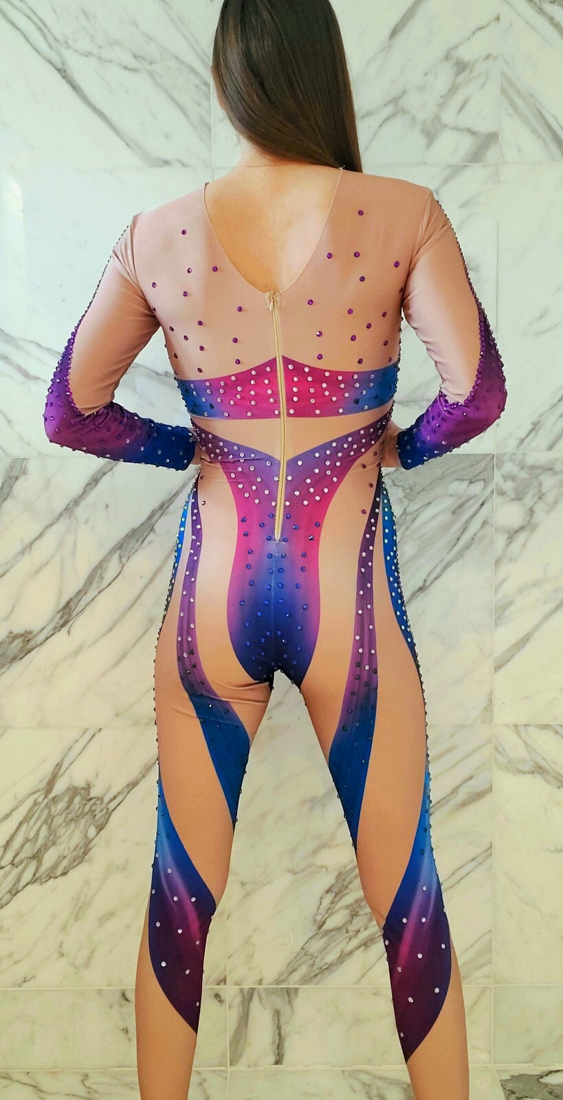 Butterfly Aerial Silks/Lyra Leotard S/M Costume Performance Dance Circus Catsuit
