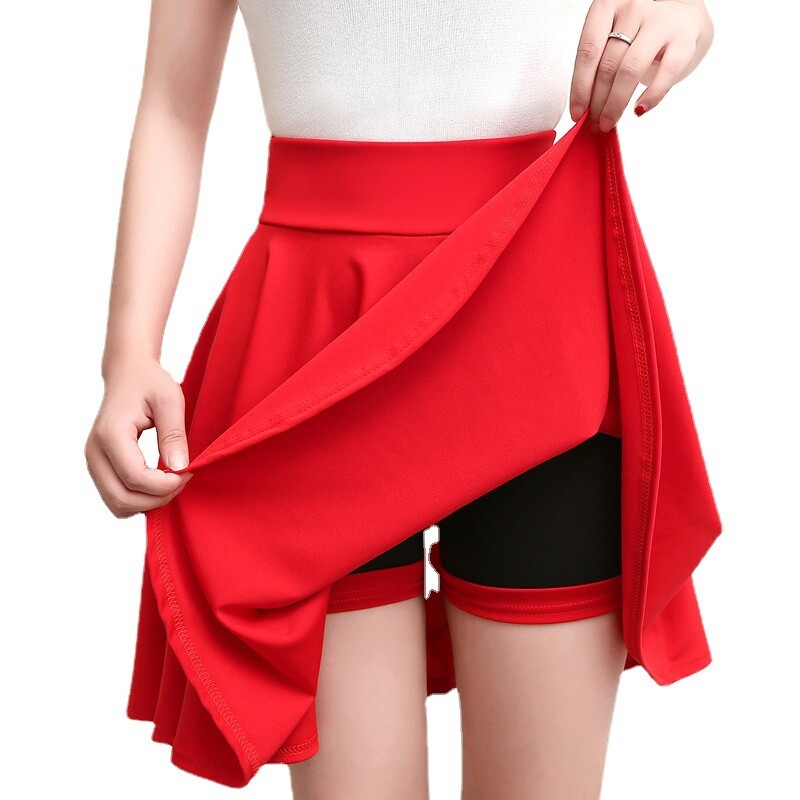 Women Latin Dance Mini Skirt Dancewear Ballroom Tango Swing with Underpants