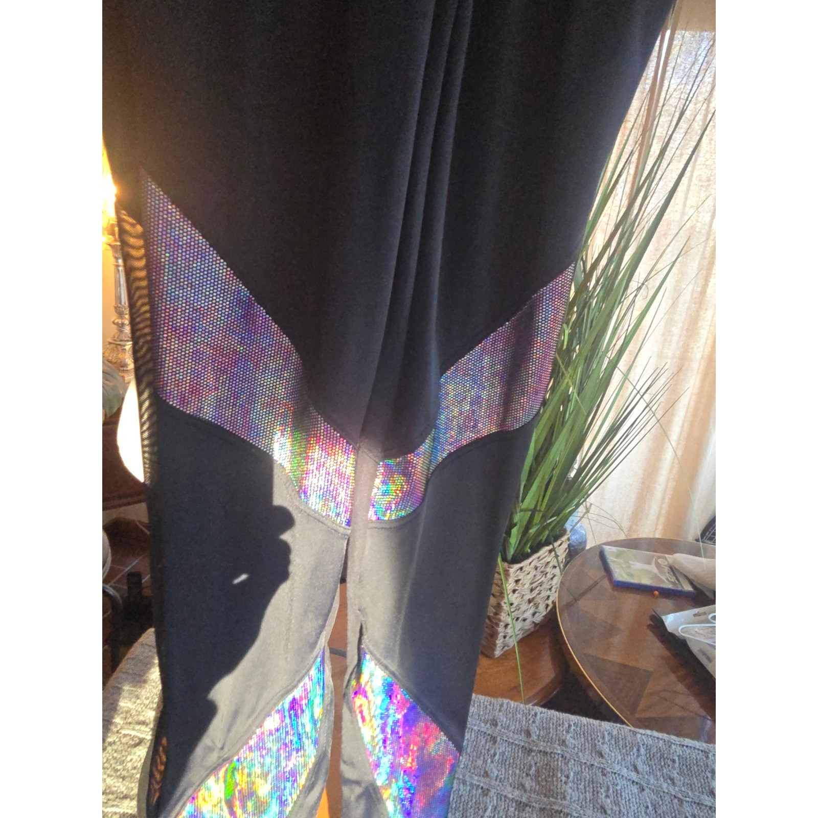 WEISSMAN – Holographic Mesh Dance Leotard Gymnastics Performance Outfit Women MA