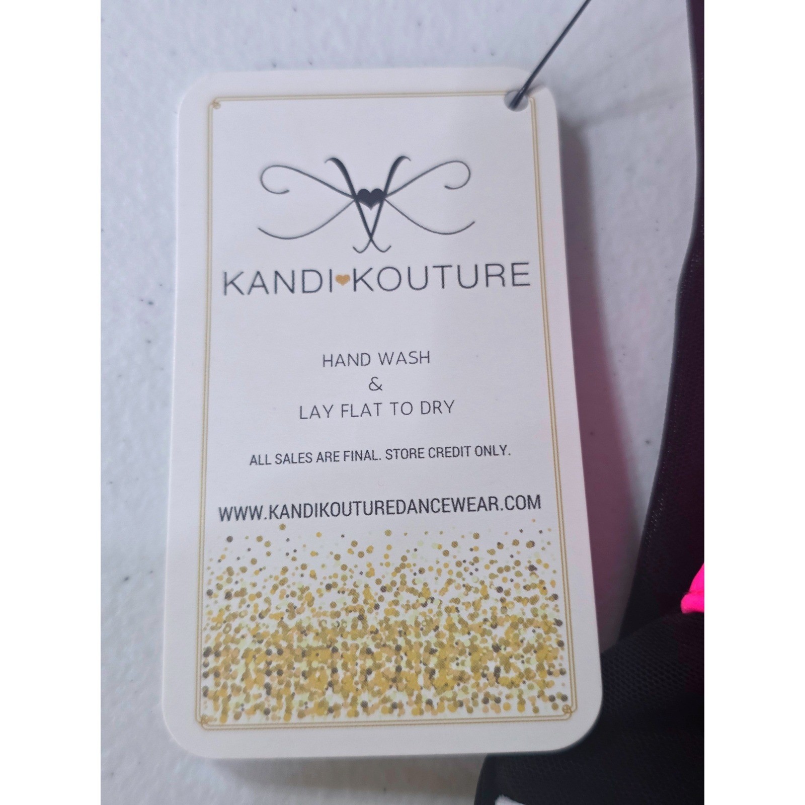 Kandi Kouture Neon Pink Black White Colorblock Dance Leotard AL High Neck Mesh