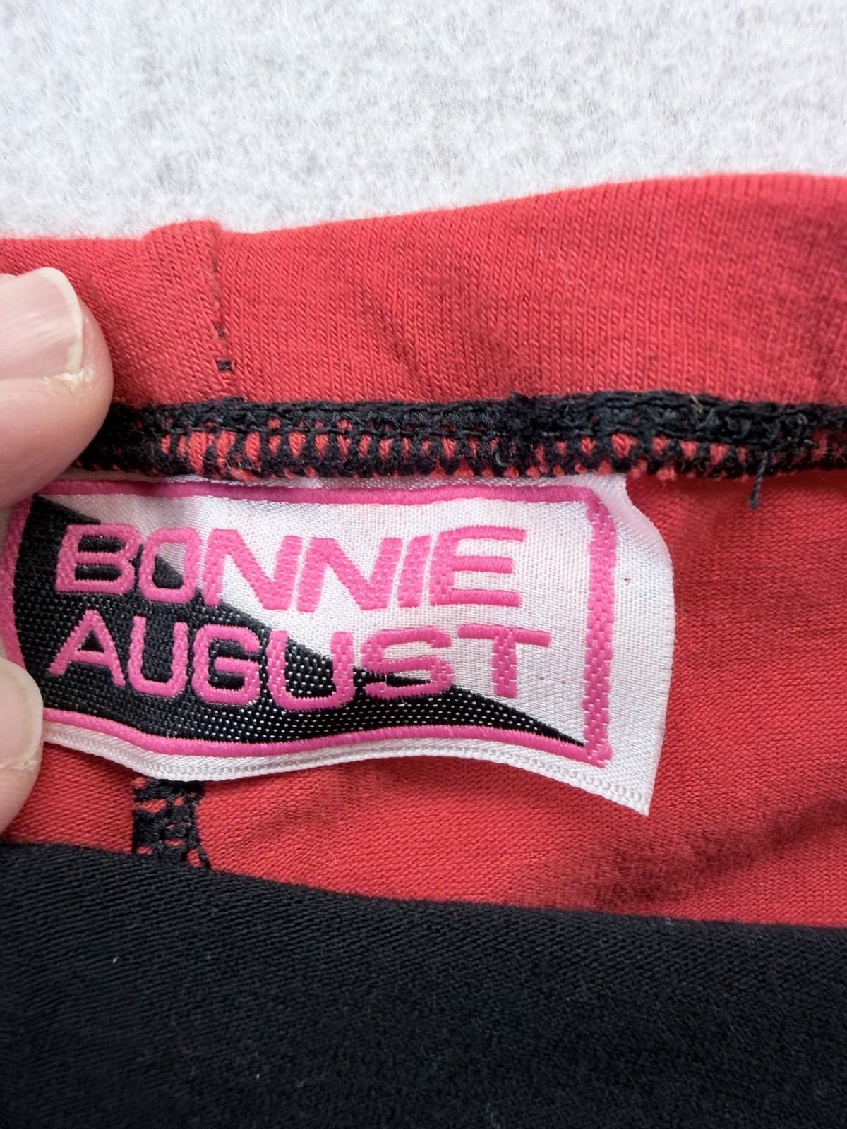 Vintage Bonnie August Leggings Womens L Colorblock Zebra Stripe 80s Fitness