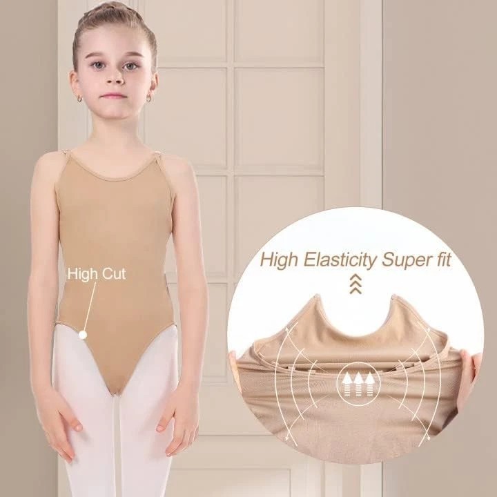iMucci Professional Leotards for Girls Nude Leotard Small, Child-nude