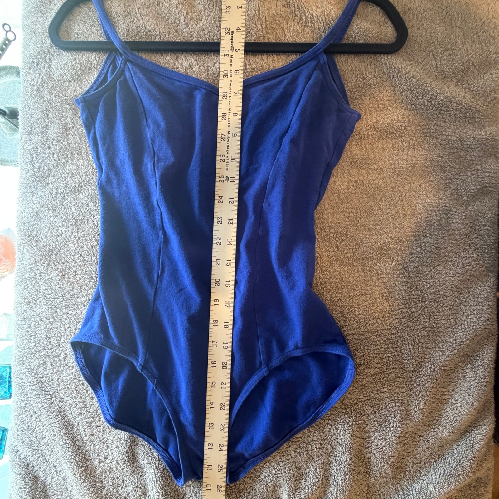 Capezio Royal Blue Leotard Womens Large Princess Seam Camisole Ballet Dance
