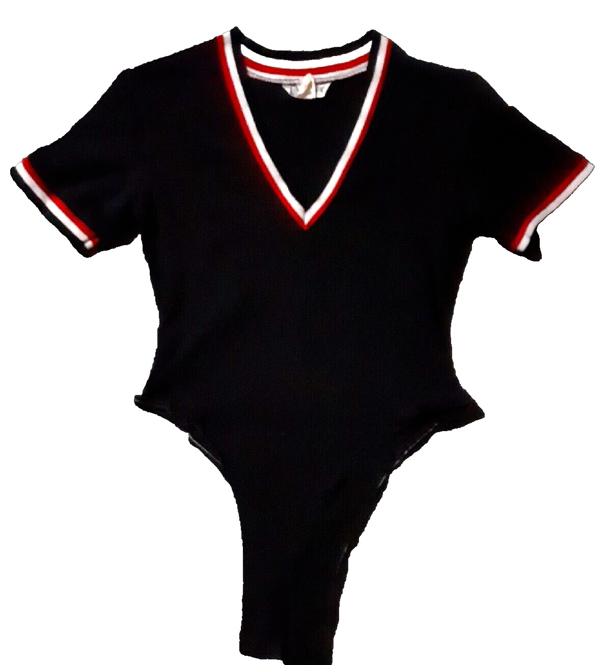Black Stripe Hood Leotard Small Medium Y2K 4 Options Select 1
