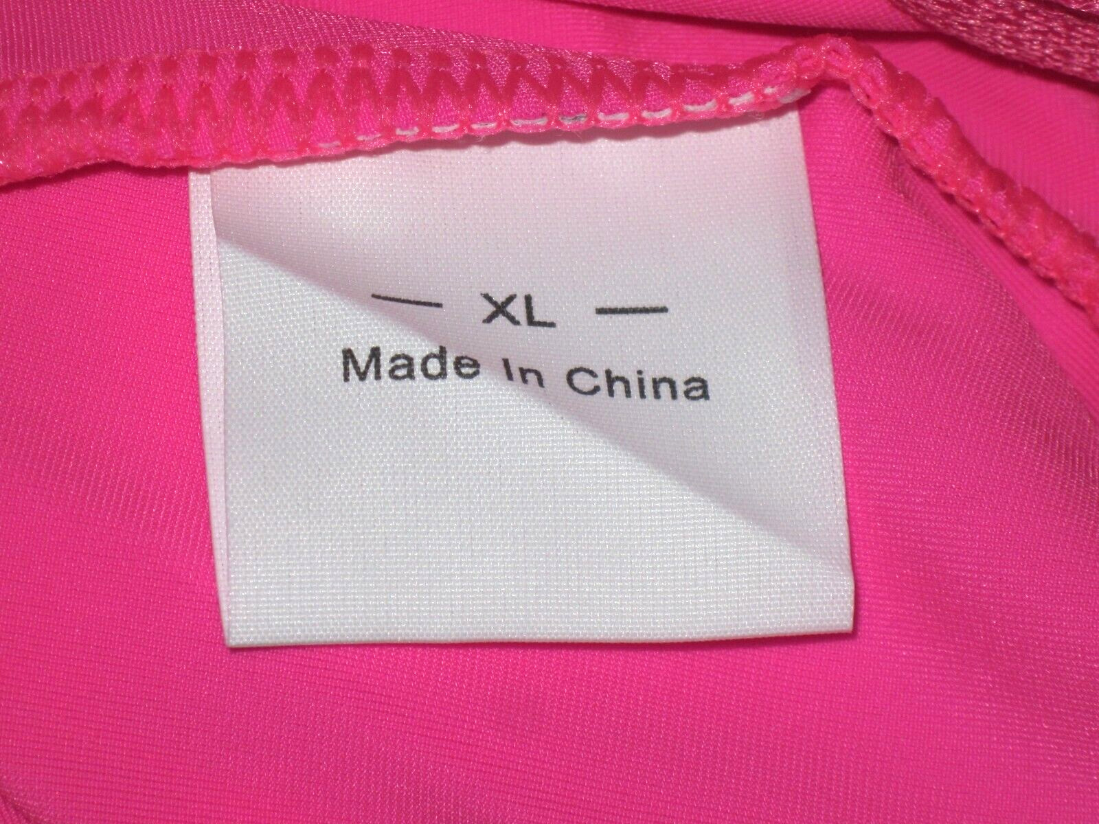 Plus Size Shiny Hot Pink Long Sleeve T Neck Footed Unitard Size XL-14-16 New