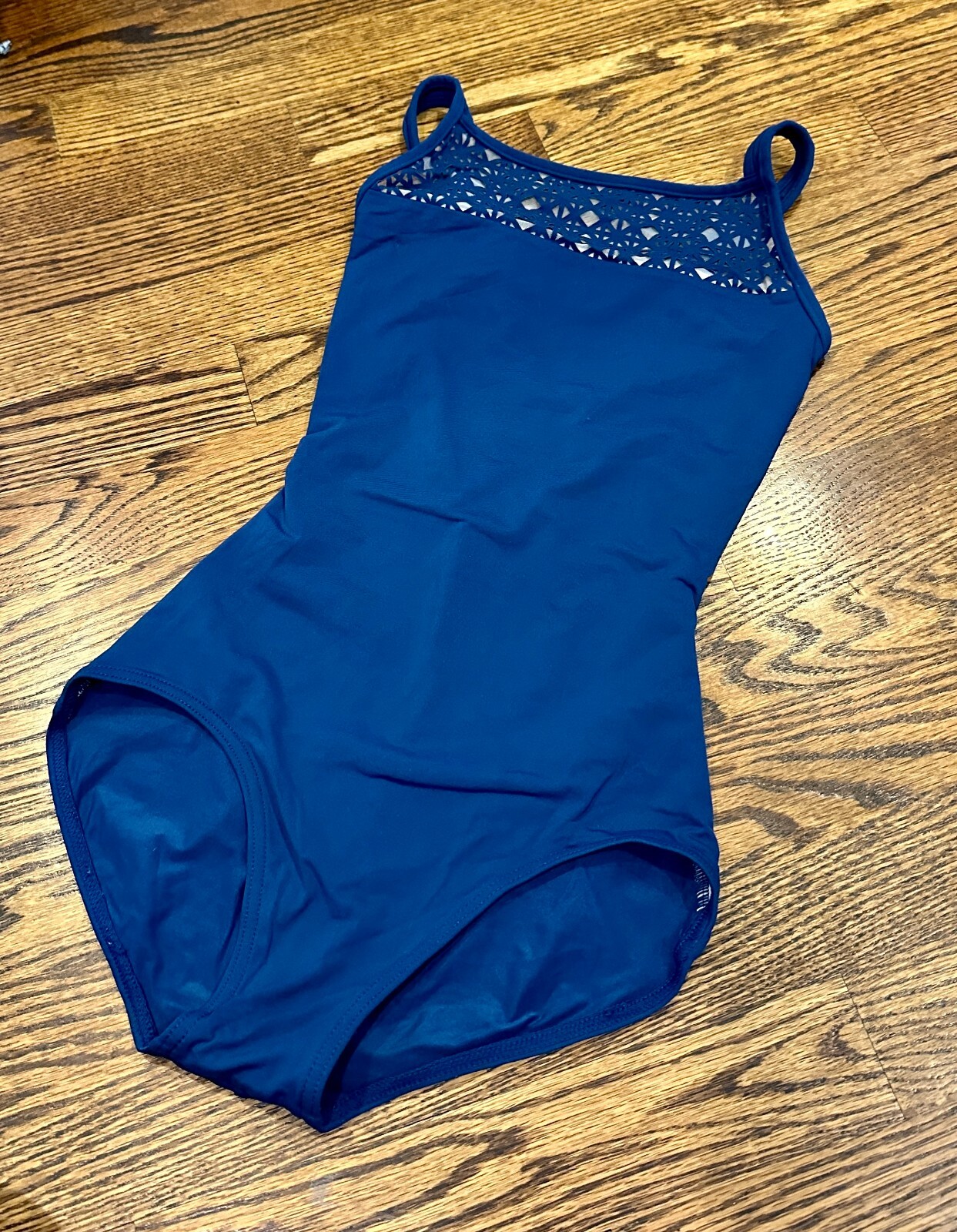Camisole Dance Leotard, XS, Extra Small Adult, Blue Capezio Leo, Cut Outs
