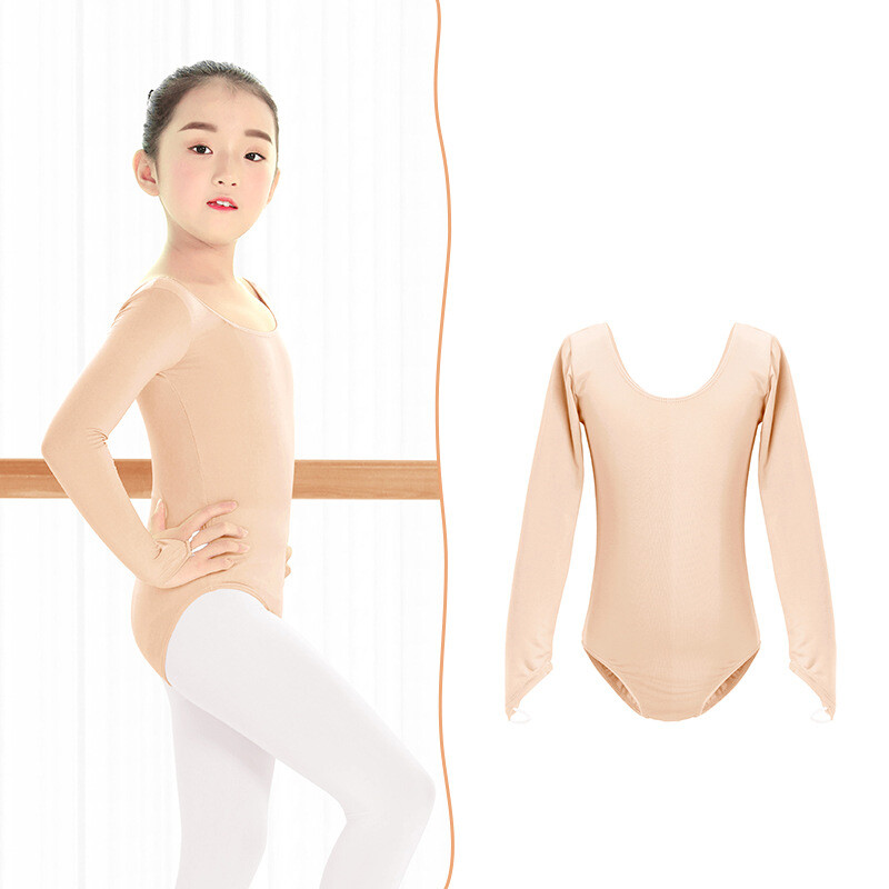 Flesh-colored Bottoming Top Tight-fitting Girl’s Practice Dance Bottoming Shirt