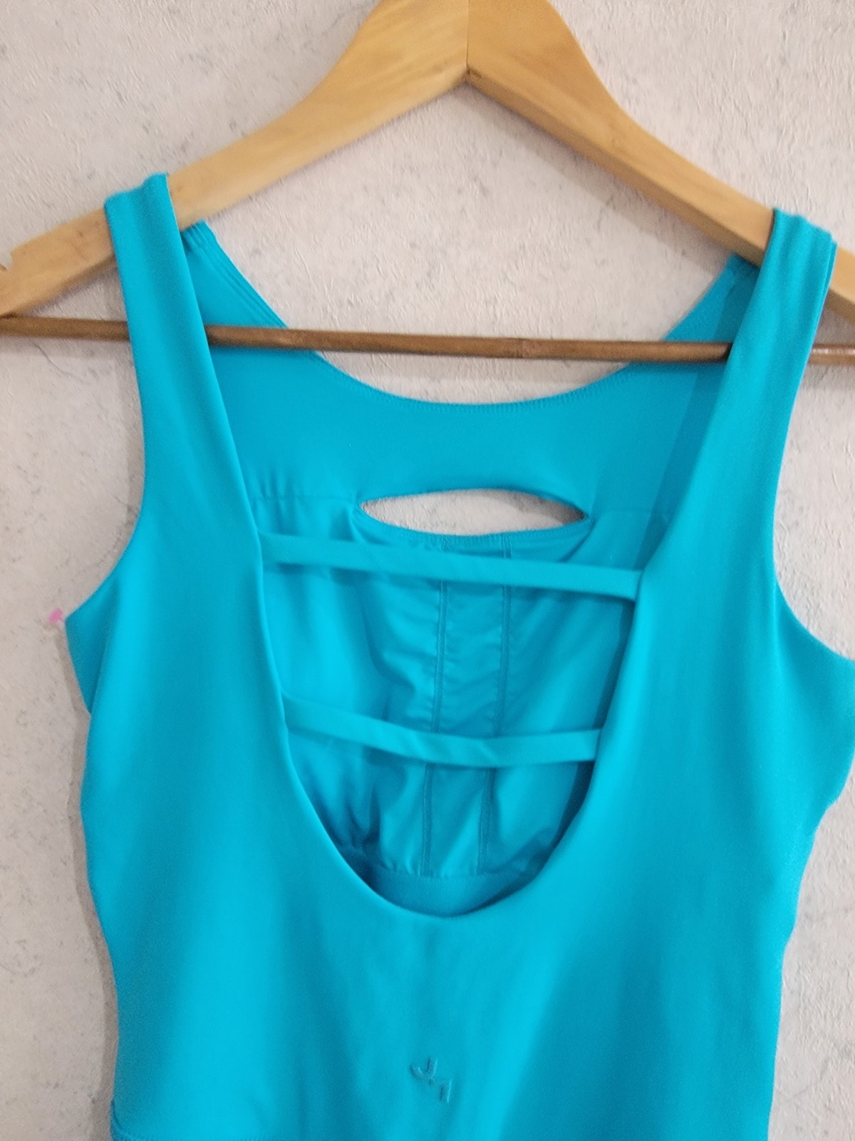JoyLab Turquoise Blue Womens Unitard Medium Dance Workout Bodysuit Size Small
