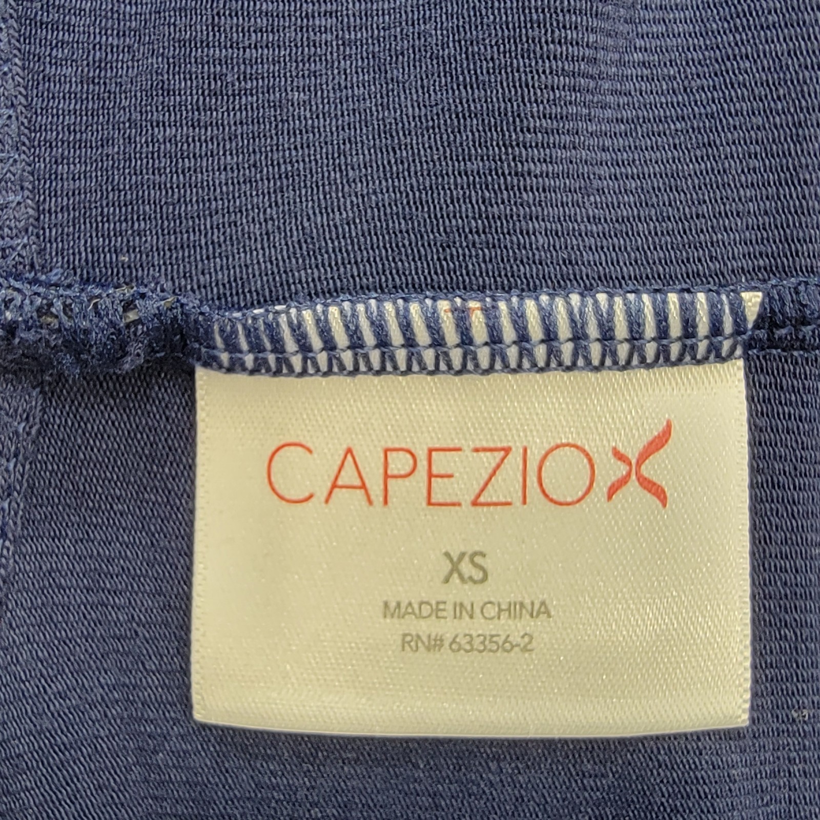 Capezio Navy Camisole Leotard Adjustable Spaghetti Straps V-back Leotard SZ XSA