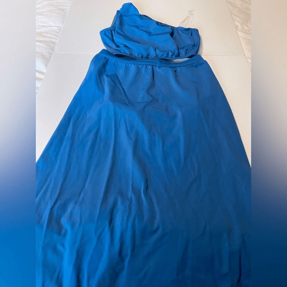 Kelle dance costume blue 2 piece AWAKENING 4424 contemporary lyrical MA adult