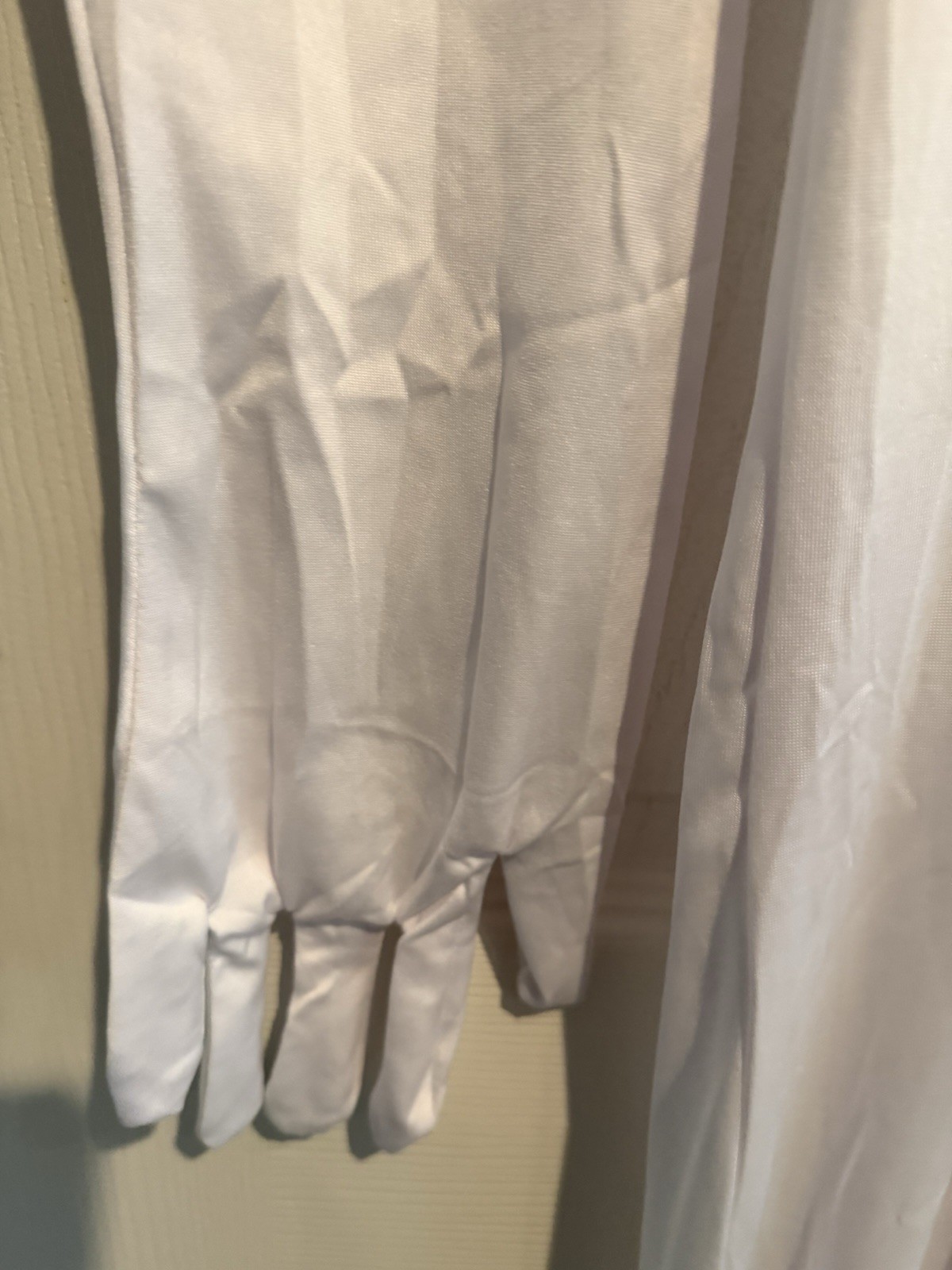 White Spandex Full Body Unitard with Hand, Feet & Head Covering Size L – A2000