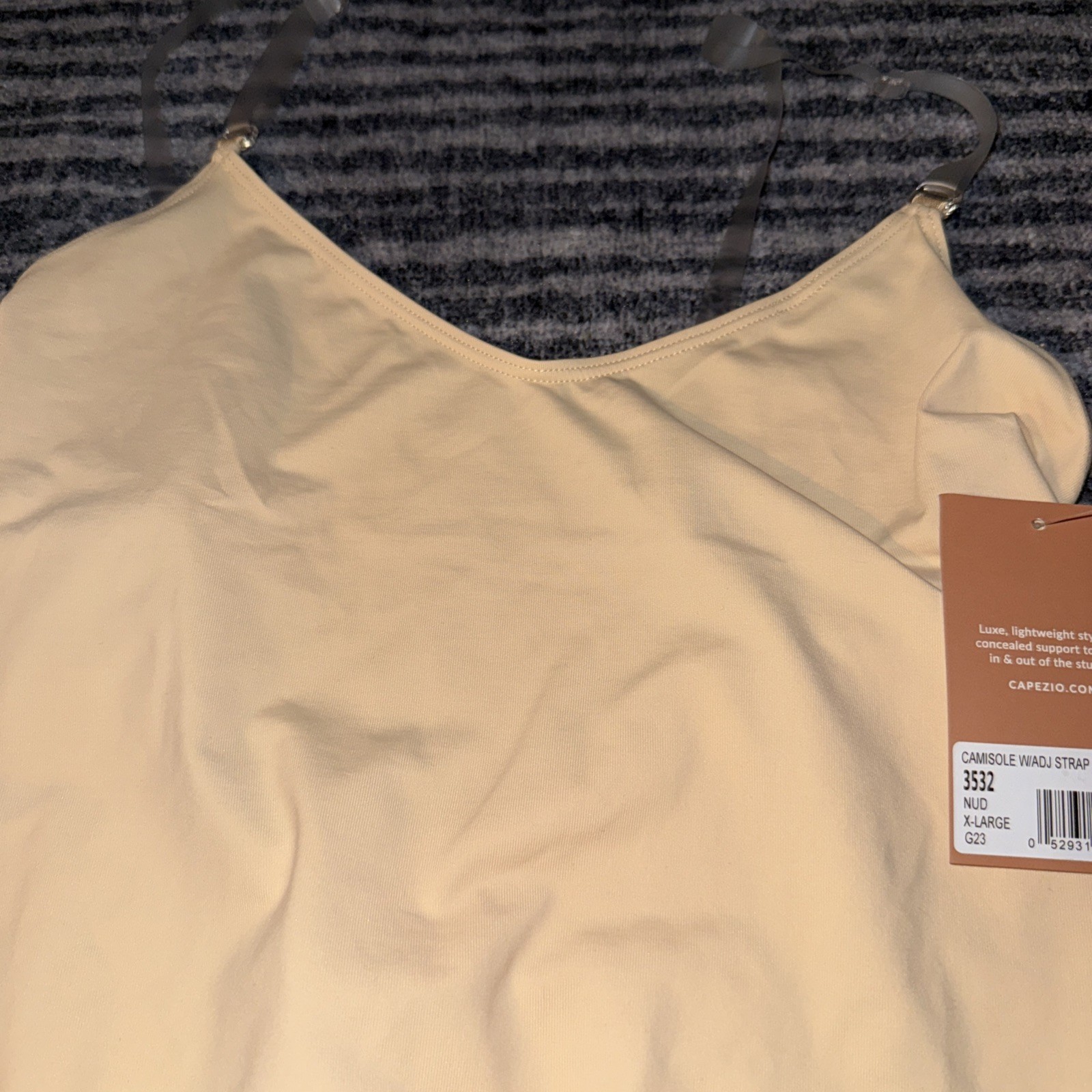 Capezio camisole with adjustable strap nude number 3532 extra large NWT