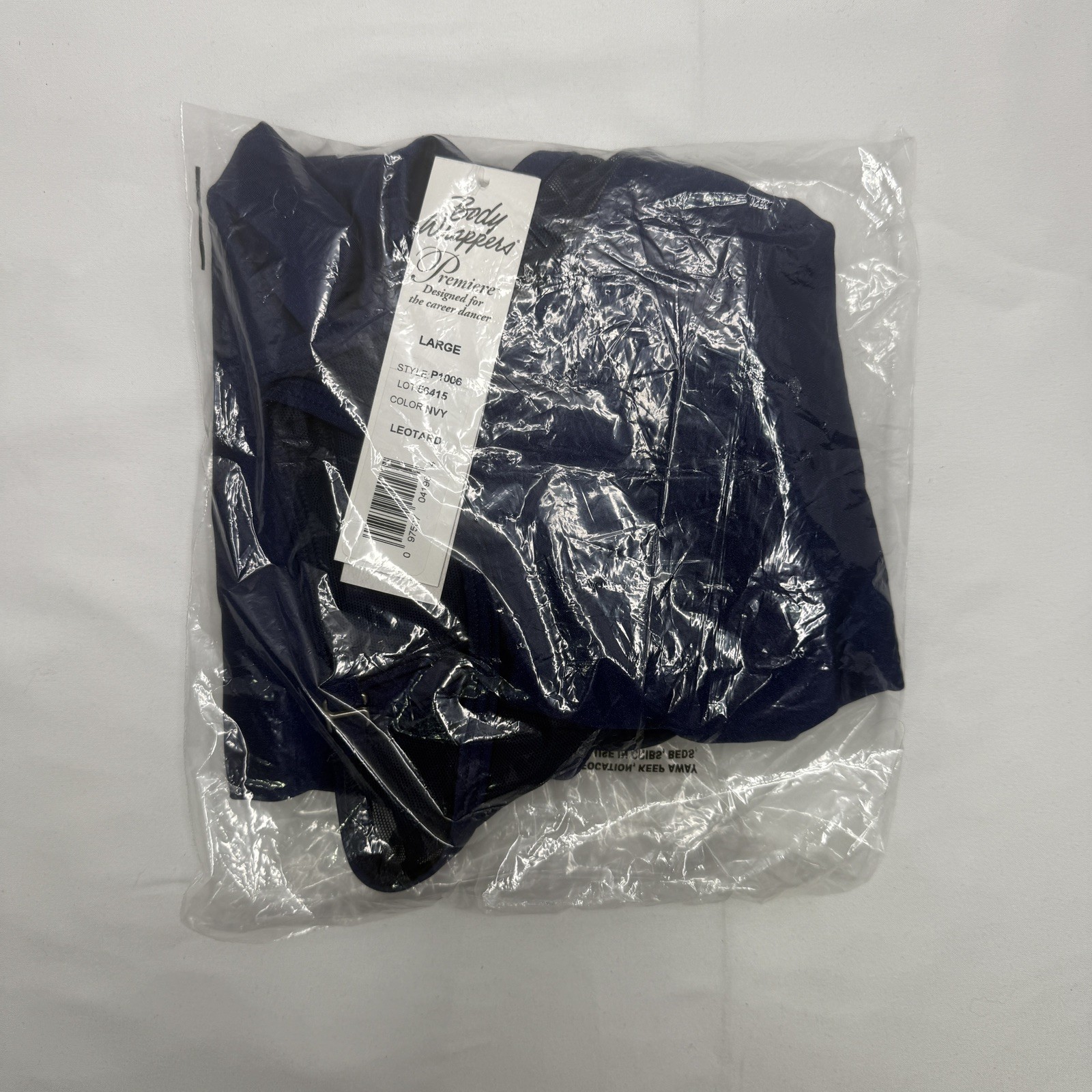 Body Wrapper P1006 Premiere Leotard in Navy, Brand New with tags, Women’s Large