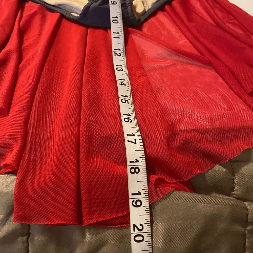 Glamour solo 2 piece dance costume red gray lyrical embellished bling XLC child