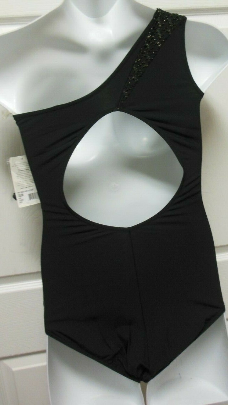 Capezio Pleated synergy leotard 10186 detachable strap 5 colors ladies szs
