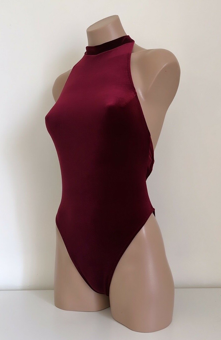 Schminke 🎩 Velvet Pole wear dance leotard scrunch bum bodysuit high leg neon