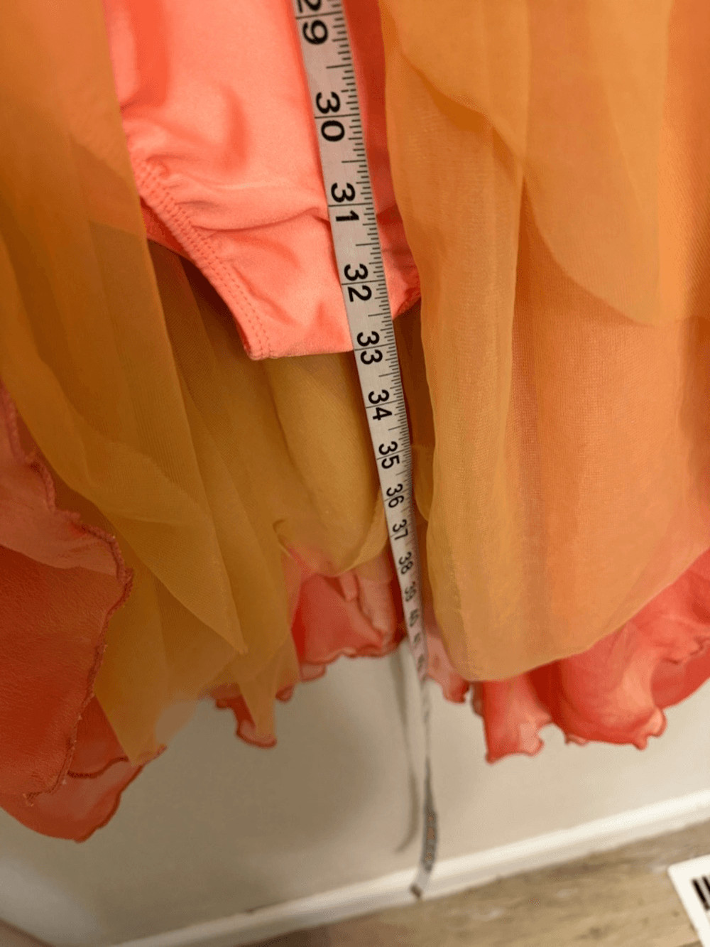 Revolution Dance costume dress Leotard orange XXLA (xxl adult) plus size 661 EUC