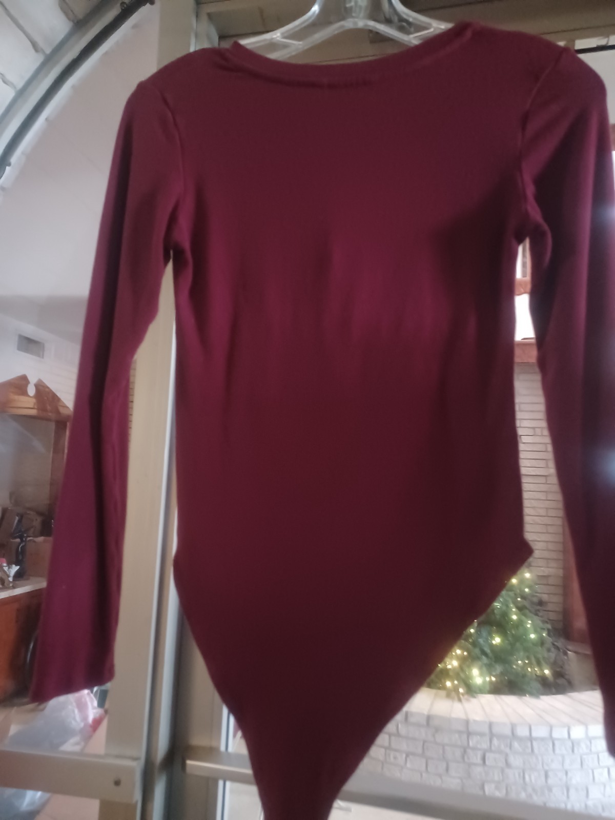 Mangopop Junior Women’s Body Suit/Leotard Small Dark Red
