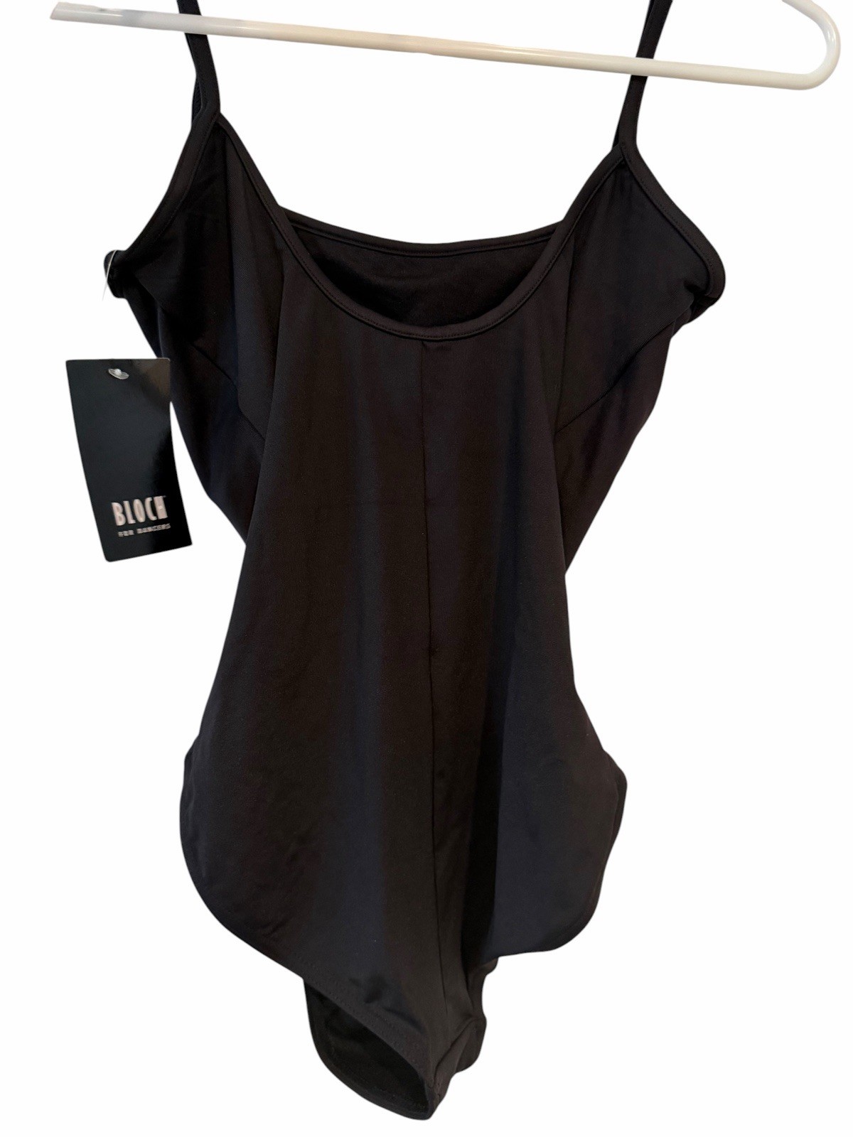 Bloch L5607 Women’s Black Solid Camisole Leotard Knit Nylon Dancewear