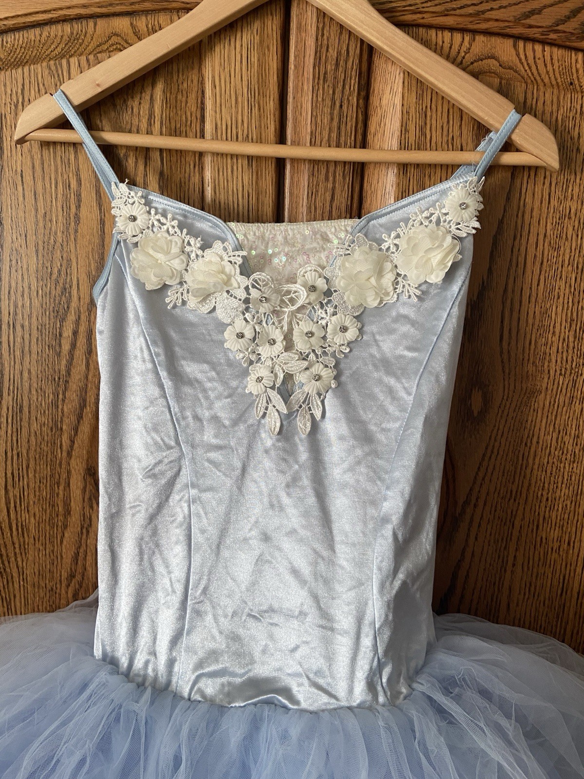Weissman Baby Blue Sparkle Tutu Leotard Size Adult Medium