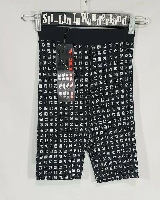 90s NOS Vtg Marika Leotard Shorts Set Bodysuit Comic Relief Aerobics Hi-Cut S